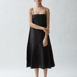 Toteme Andorra Linen Dress | Black | XS (SS 2019)